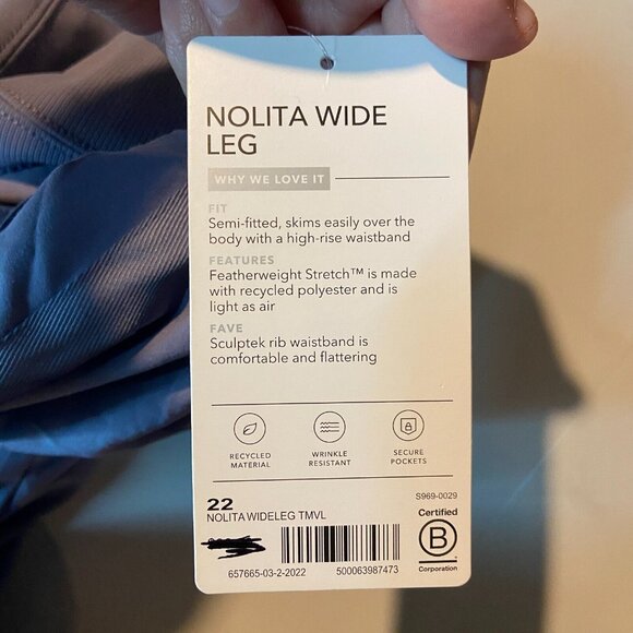 Athleta Women 22 Nolita Wide Leg Pant Pull On Dusty Purple High Rise Stretch NEW - Picture 5 of 11